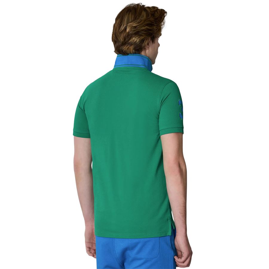 Kory, polo a maniche corte in piquet con logo e numero U.S. Polo Assn | 67490/41029140